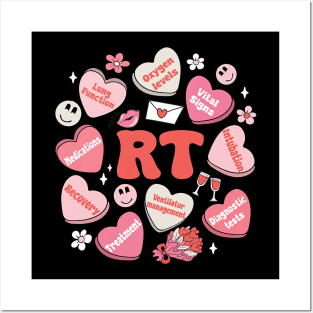 Respiratory Therapy RT Valentine_s Day Candy Heart Posters and Art